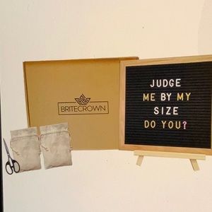 Felt letter boards one sided (Black)